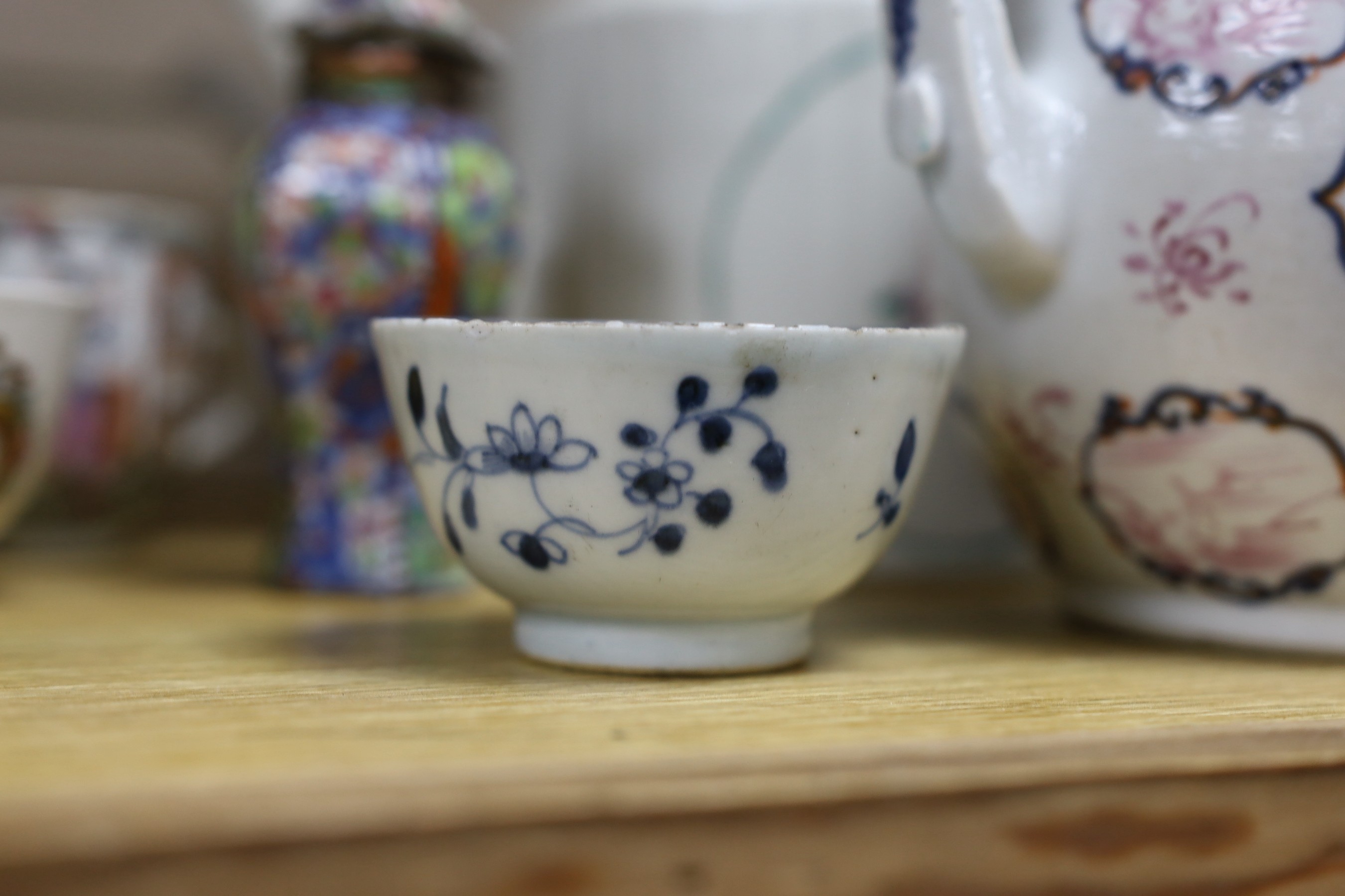 A collection of mixed Chinese export tableware, 18th century and later